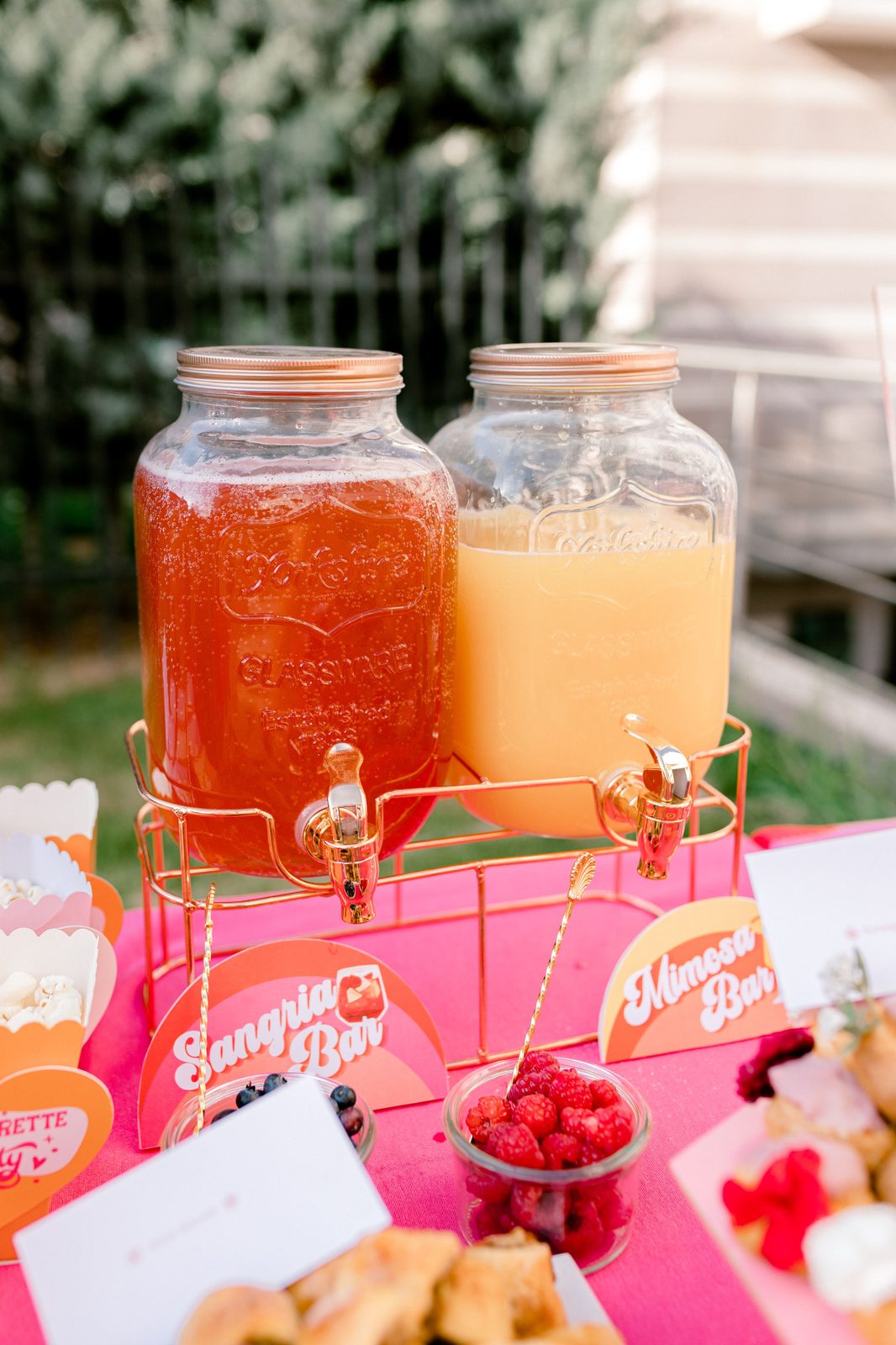 Sangria and mimosa self-serve bar (stock photo)